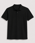 AM SIGNATURE BASIC POLO SHIRT - BLACK