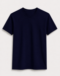 AM SIGNATURE ESSENTIAL COTTON T-SHIRT - NAVY