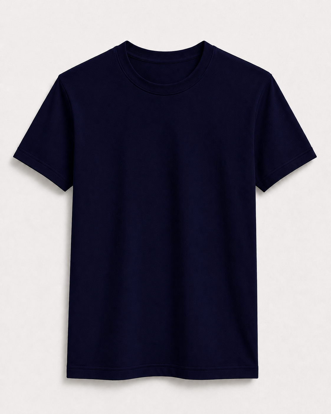 AM SIGNATURE ESSENTIAL COTTON T-SHIRT - NAVY