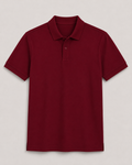 AM SIGNATURE BASIC POLO SHIRT - MAROON