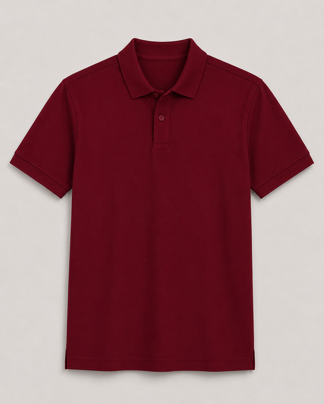 AM SIGNATURE BASIC POLO SHIRT - MAROON