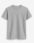 AM SIGNATURE ESSENTIAL COTTON T-SHIRT - HEATHER GREY