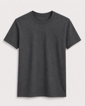 AM SIGNATURE ESSENTIAL COTTON T-SHIRT - CHARCOAL