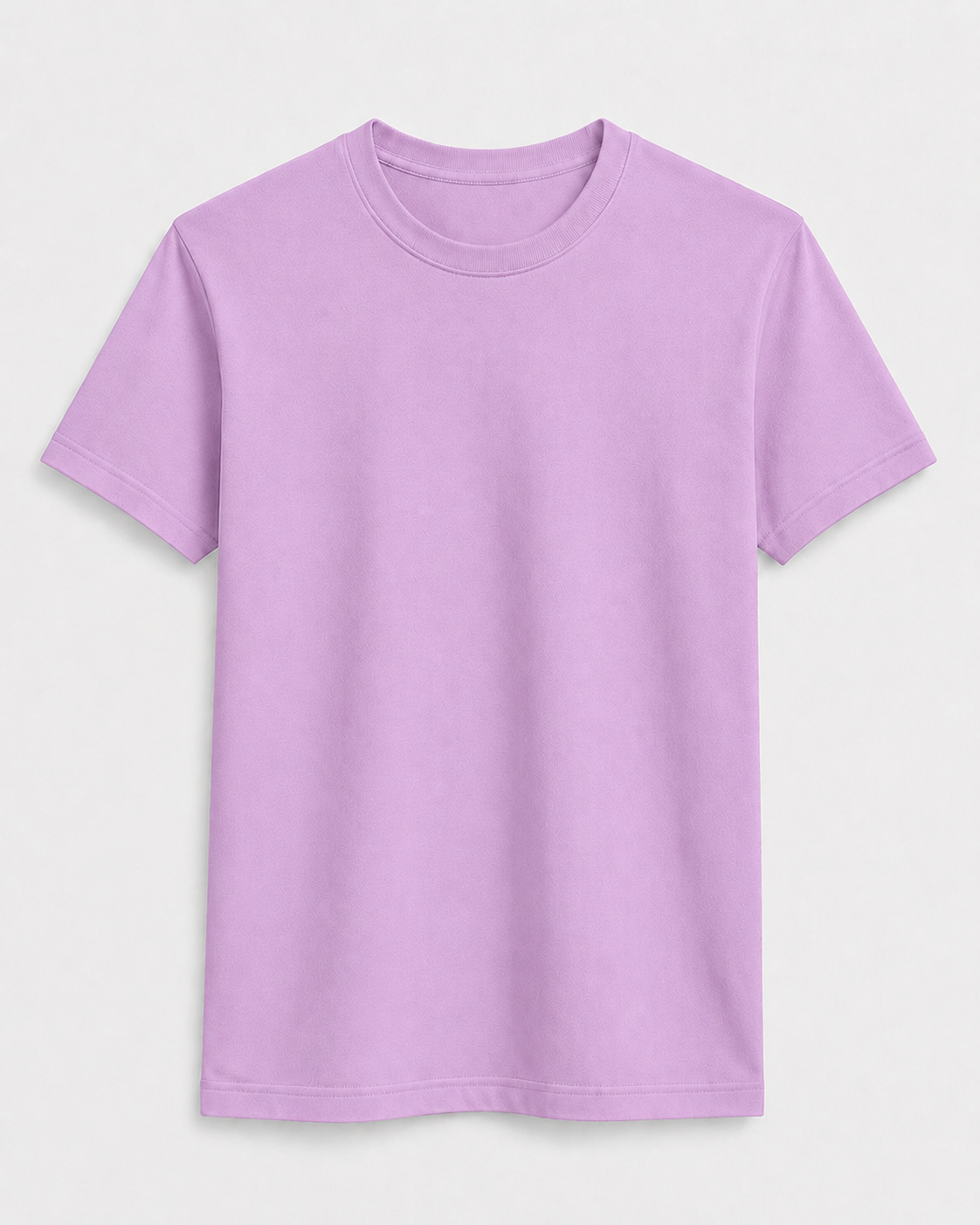 AM SIGNATURE ESSENTIAL COTTON T-SHIRT - LIGHT LILAC