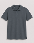 AM SIGNATURE BASIC POLO SHIRT - DRAK GREY
