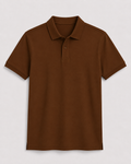 AM SIGNATURE BASIC POLO SHIRT - BROWN
