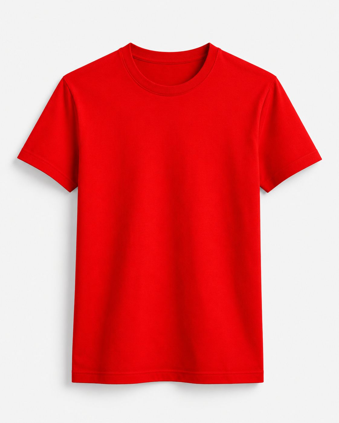 AM SIGNATURE ESSENTIAL COTTON T-SHIRT - RED