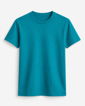 AM SIGNATURE ESSENTIAL COTTON T-SHIRT - TEAL BLUE