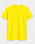 AM SIGNATURE ESSENTIAL COTTON T-SHIRT - YELLOW