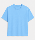 AM SIGNATURE OVERSIZED COTTON T-SHIRT - SKY BLUE