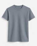 AM SIGNATURE ESSENTIAL COTTON T-SHIRT - LIGHT GREY