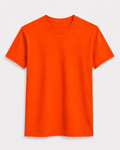 AM SIGNATURE ESSENTIAL COTTON T-SHIRT - ORANGE