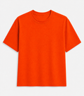 AM SIGNATURE OVERSIZED COTTON T-SHIRT - ORANGE