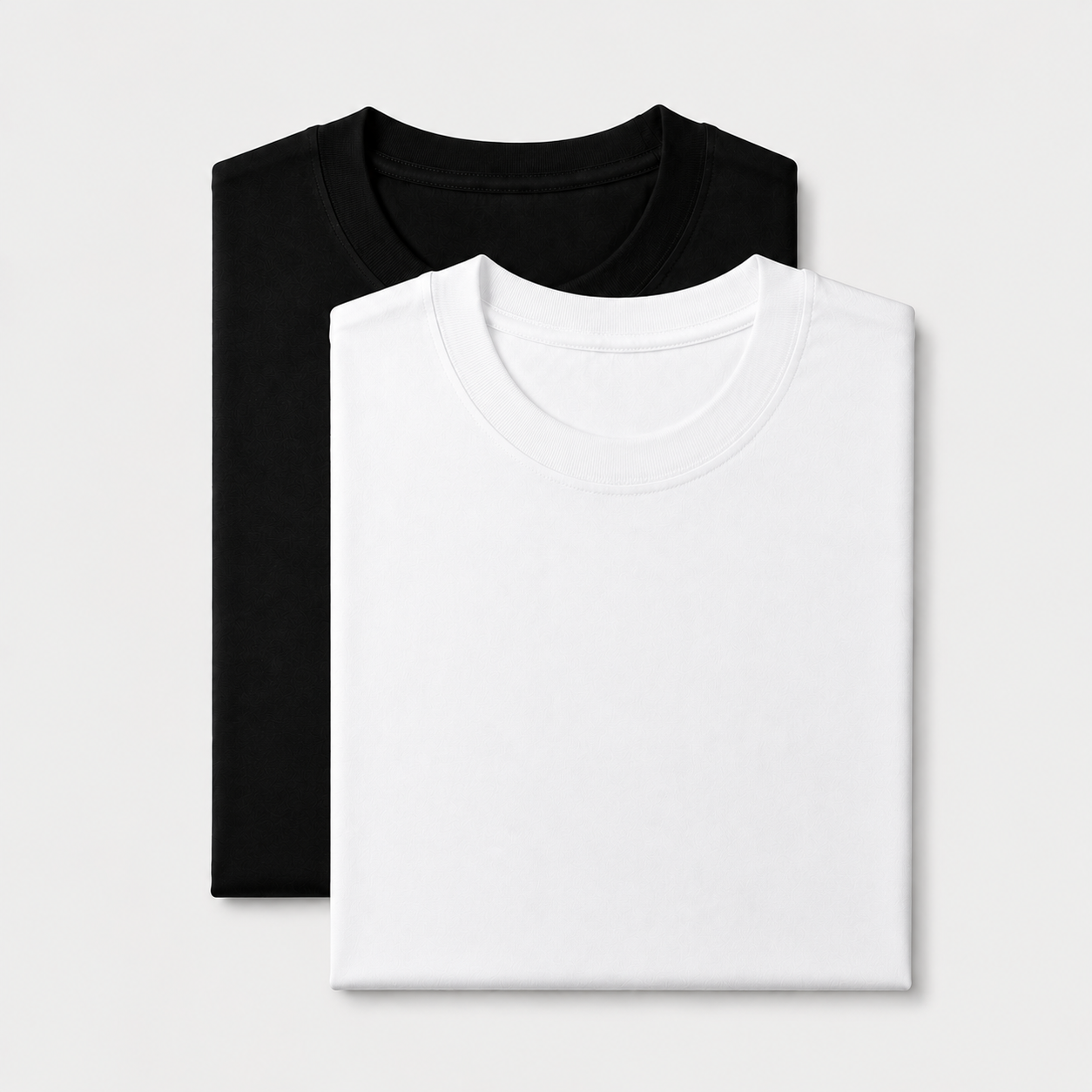 AM SIGNATURE ESSENTIAL COTTON PACK OF 2 TEES - BLACK & WHITE