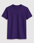 AM SIGNATURE ESSENTIAL COTTON T-SHIRT - ROYAL PURPLE
