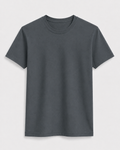 AM SIGNATURE ESSENTIAL COTTON T-SHIRT - GRAPHITE GREY