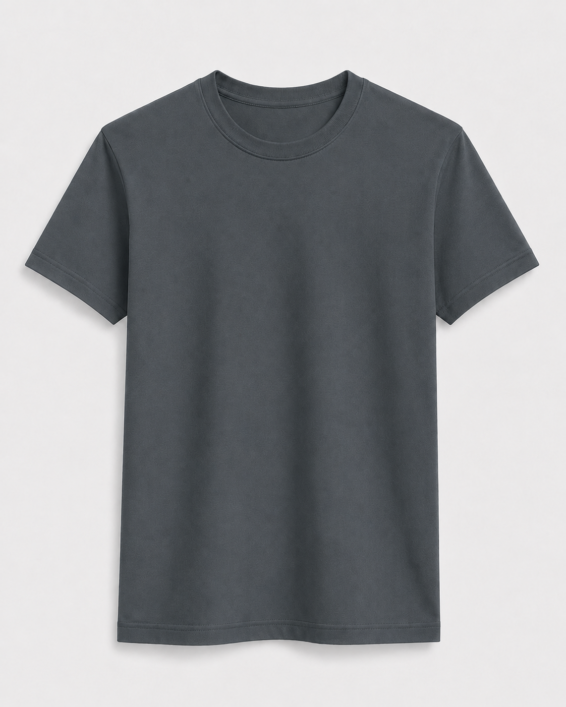 AM SIGNATURE ESSENTIAL COTTON T-SHIRT - GRAPHITE GREY