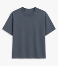 AM SIGNATURE OVERSIZED COTTON T-SHIRT - GRAPHITE GREY