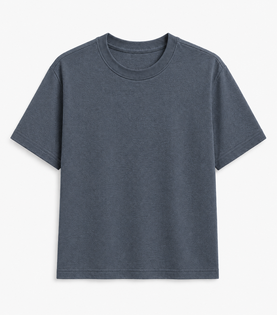AM SIGNATURE OVERSIZED COTTON T-SHIRT - GRAPHITE GREY
