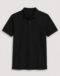 AM SIGNATURE BASIC POLO SHIRT - BLACK