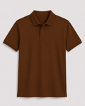 AM SIGNATURE BASIC POLO SHIRT - BROWN