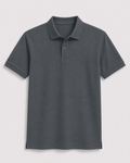 AM SIGNATURE BASIC POLO SHIRT - DRAK GREY