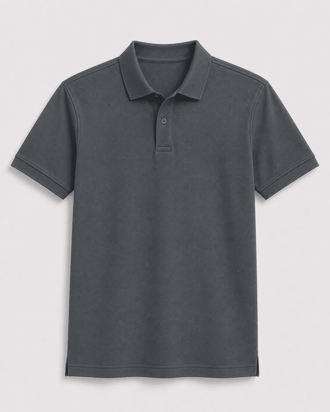 AM SIGNATURE BASIC POLO SHIRT - DRAK GREY
