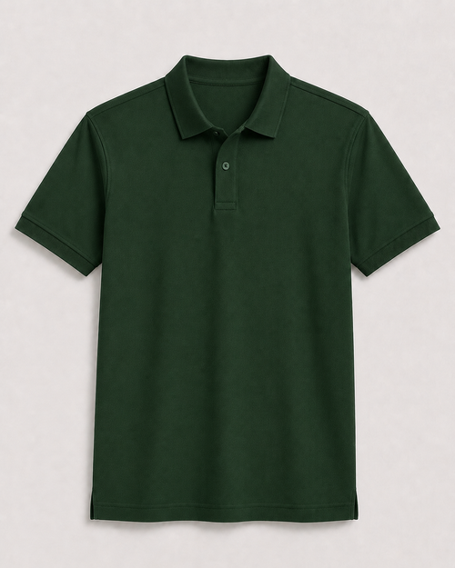 AM SIGNATURE BASIC POLO SHIRT - MIDNIGHT GREEN