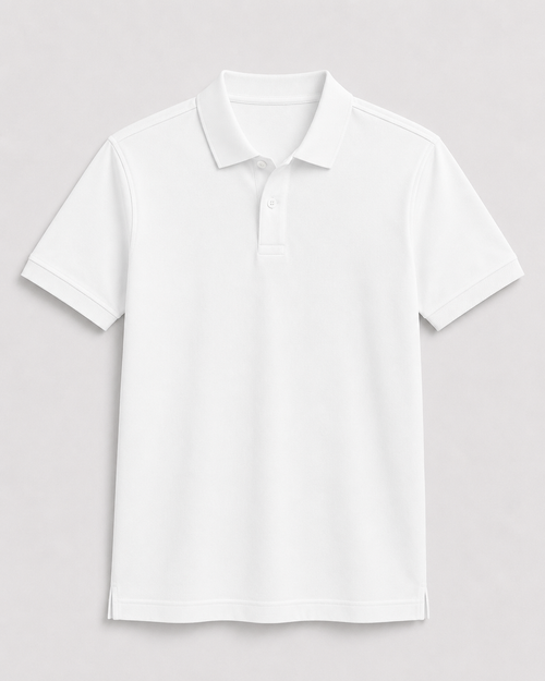 AM SIGNATURE BASIC POLO SHIRT - WHITE