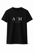 AM SIGNATURE CLASSIC LOGO T-SHIRT - BLACK
