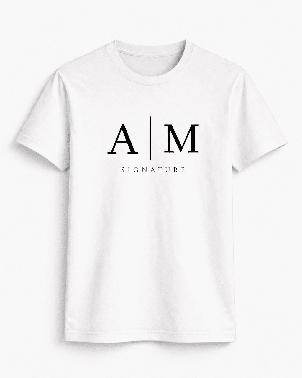 AM SIGNATURE CLASSIC LOGO T-SHIRT - WHITE