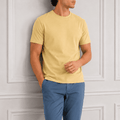 AM SIGNATURE ESSENTIAL COTTON T-SHIRT - BEIGE