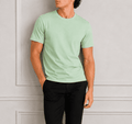 AM SIGNATURE ESSENTIAL COTTON T-SHIRT - LIGHT GREEN
