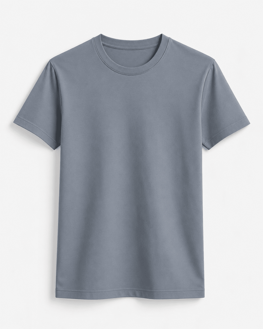 AM SIGNATURE ESSENTIAL COTTON T-SHIRT - LIGHT GREY