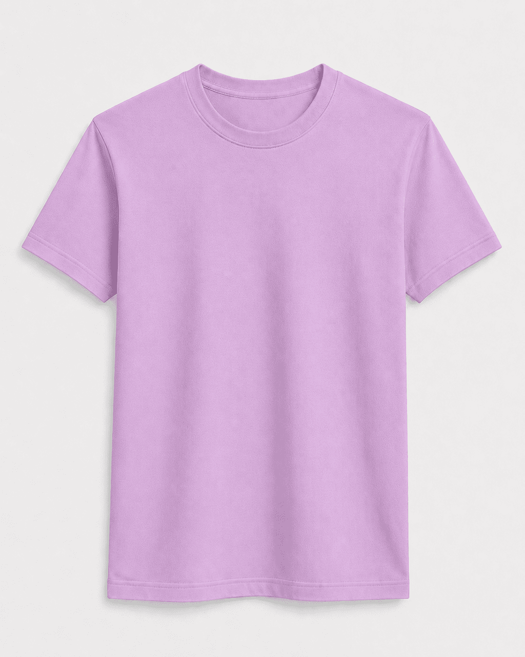 AM SIGNATURE ESSENTIAL COTTON T-SHIRT - LIGHT LILAC