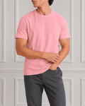 AM SIGNATURE ESSENTIAL COTTON T-SHIRT - LIGHT PINK