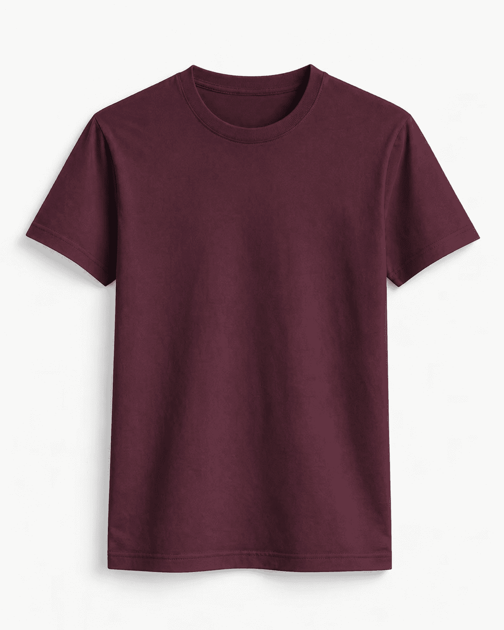 AM SIGNATURE ESSENTIAL COTTON T-SHIRT - MAROON