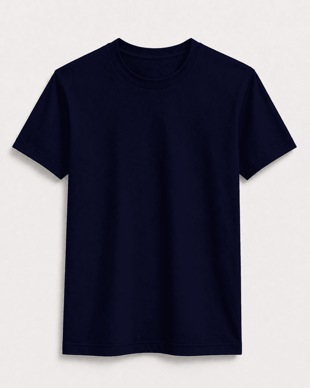 AM SIGNATURE ESSENTIAL COTTON T-SHIRT - NAVY