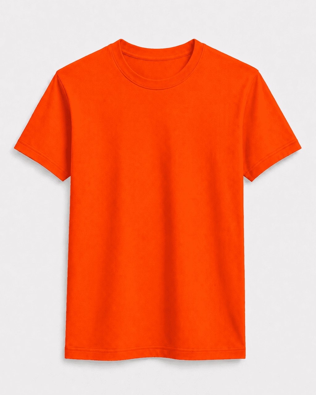 AM SIGNATURE ESSENTIAL COTTON T-SHIRT - ORANGE