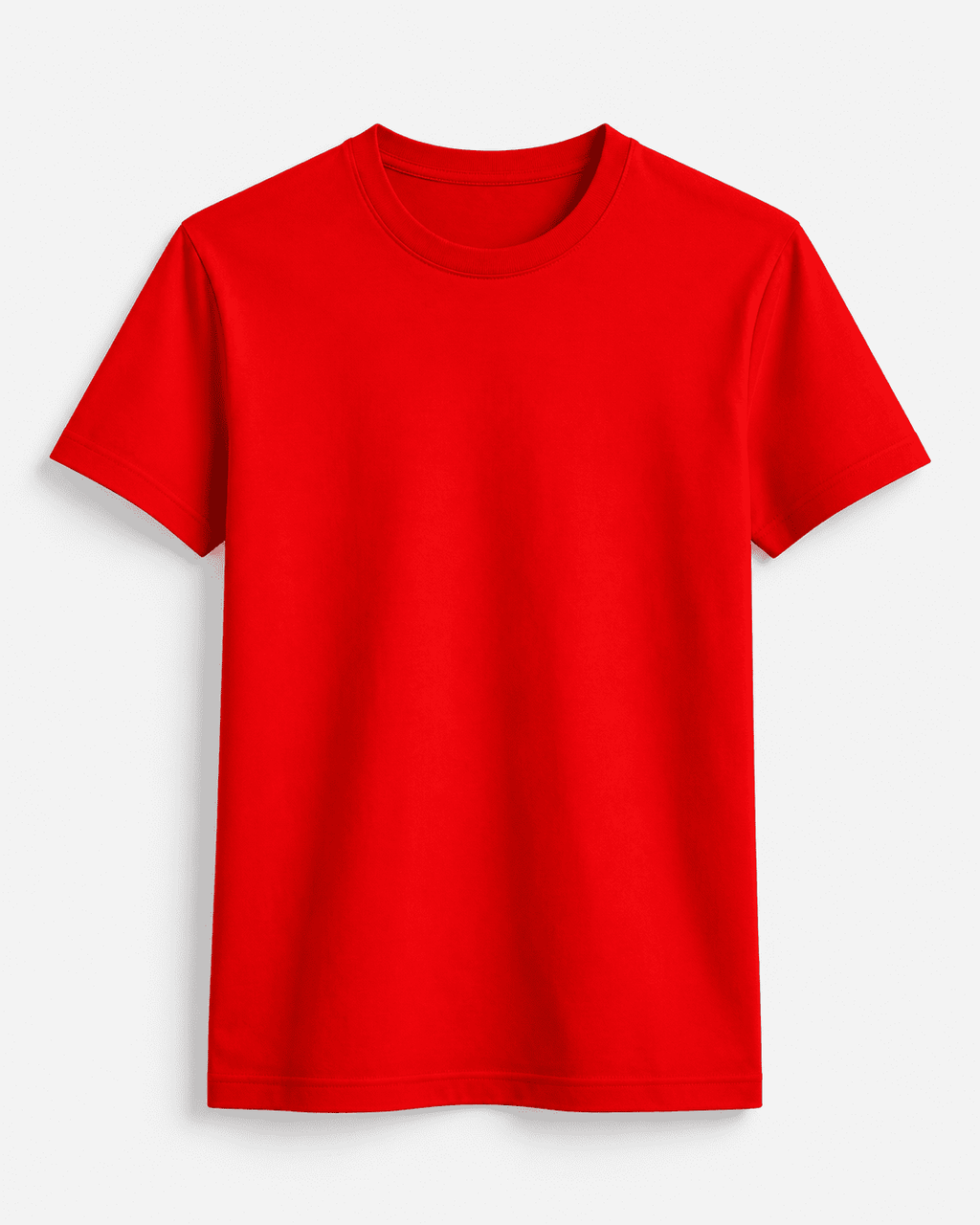 AM SIGNATURE ESSENTIAL COTTON T-SHIRT - RED