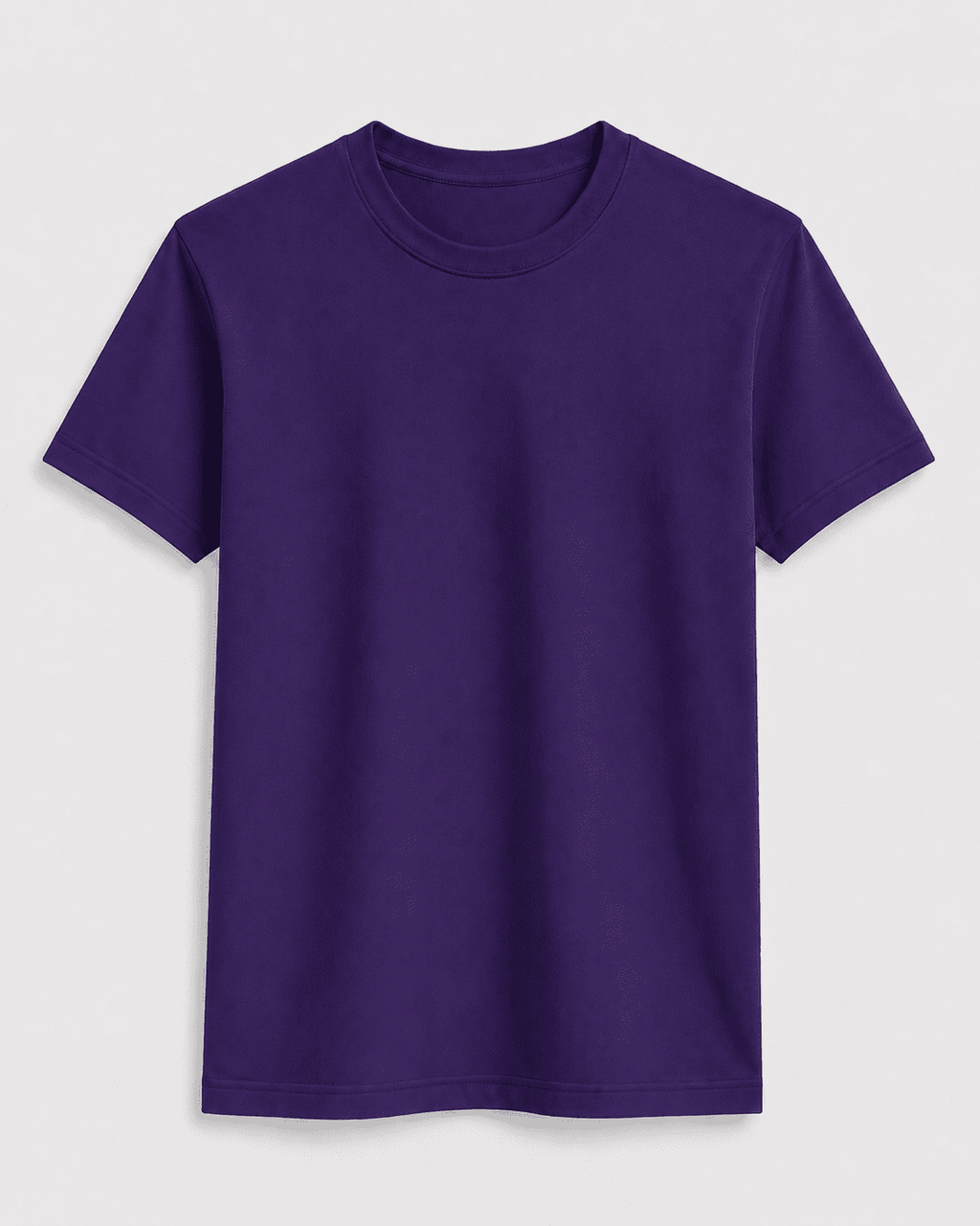 AM SIGNATURE ESSENTIAL COTTON T-SHIRT - ROYAL PURPLE