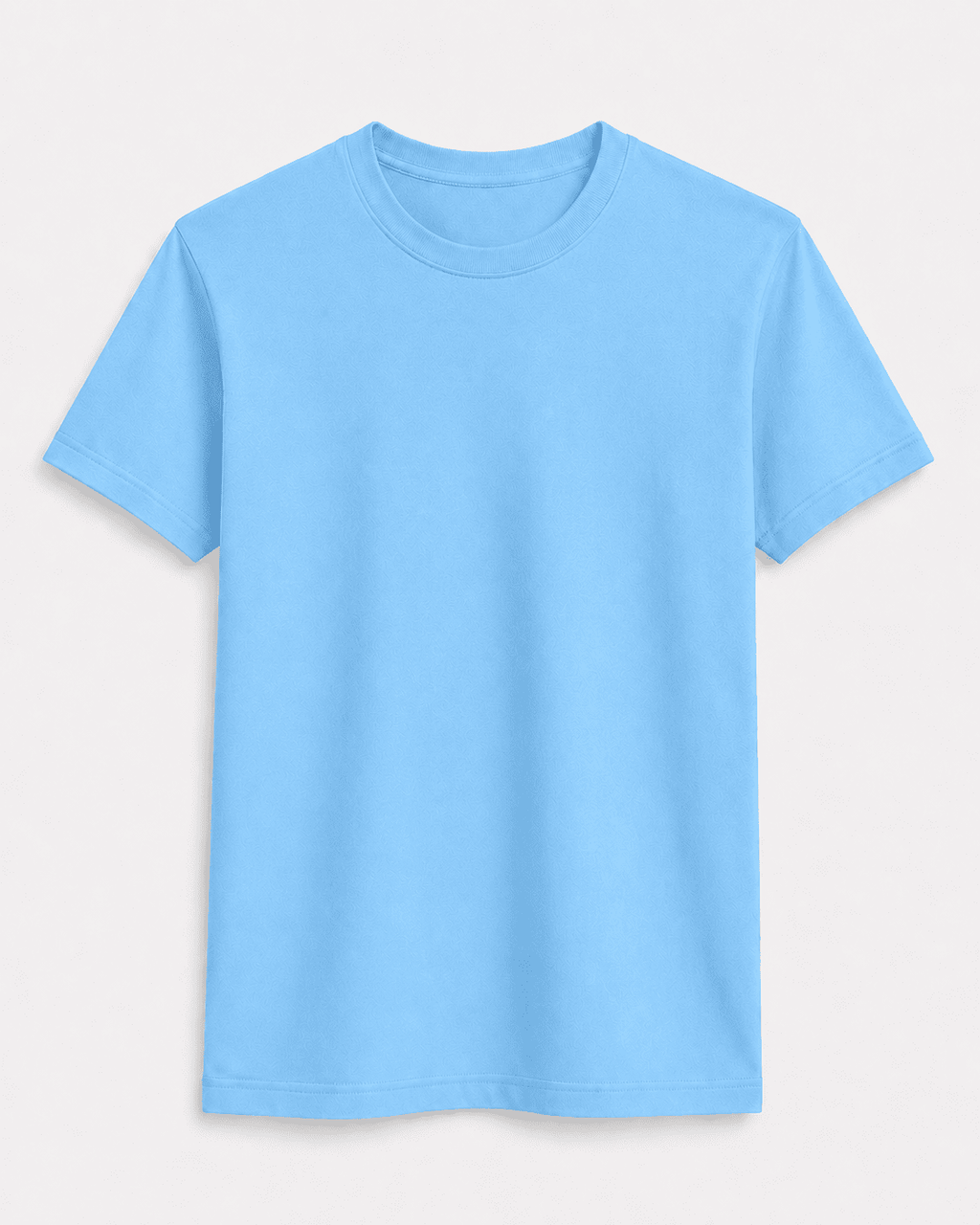 AM SIGNATURE ESSENTIAL COTTON T-SHIRT - SKY BLUE
