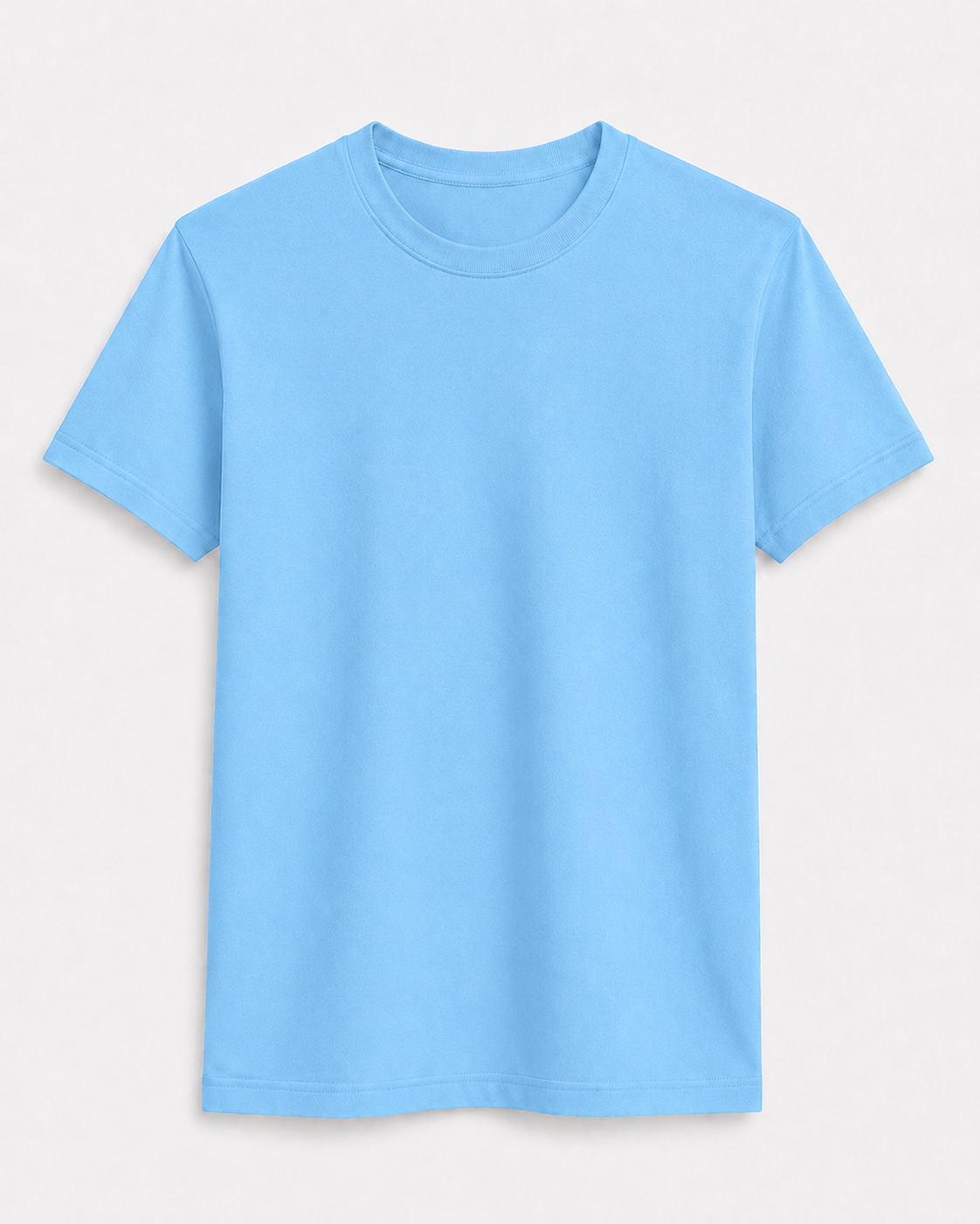 AM SIGNATURE ESSENTIAL COTTON T-SHIRT - SKY BLUE