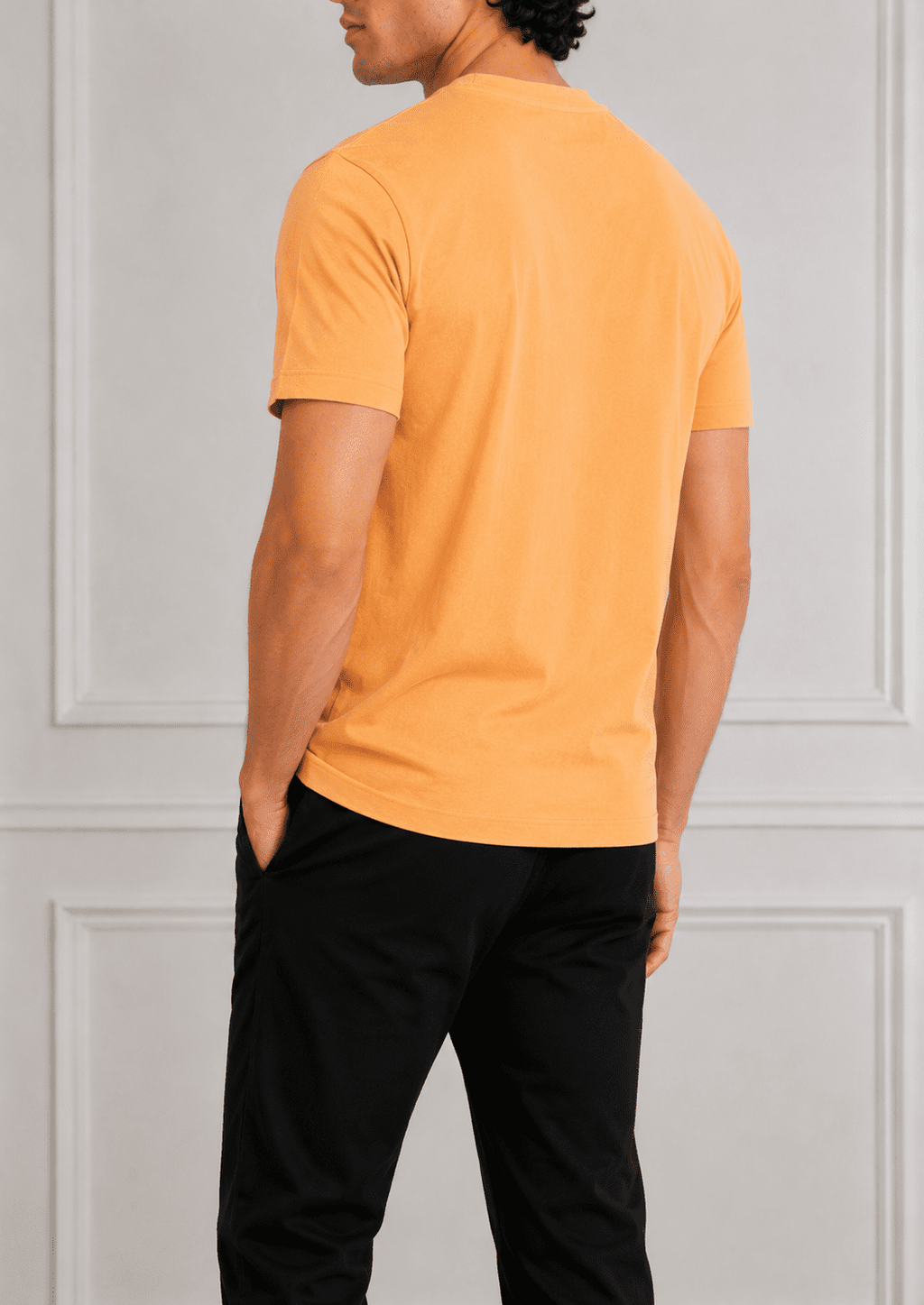 AM SIGNATURE ESSENTIAL COTTON T-SHIRT - SUNSET PEACH