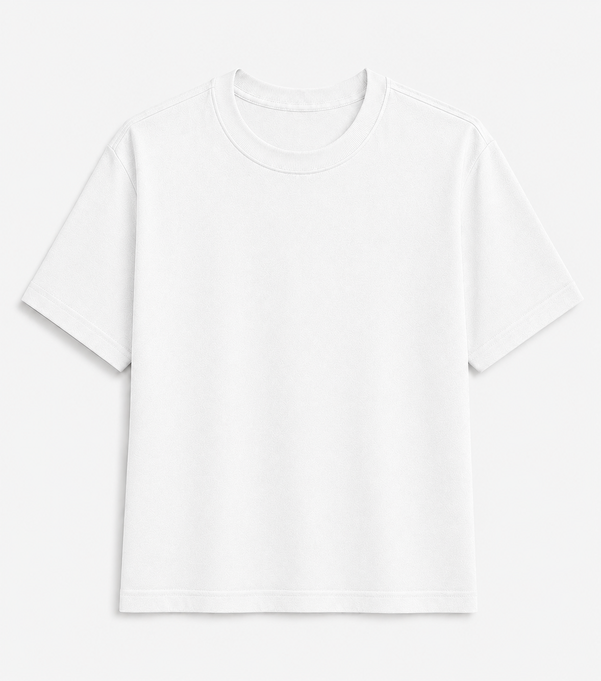 AM SIGNATURE OVERSIZED COTTON T-SHIRT - WHITE