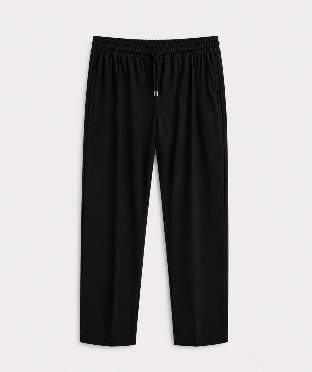 AM SIGNATURE PREMIUM RELAXED-FIT JOGGER PANTS - BLACK
