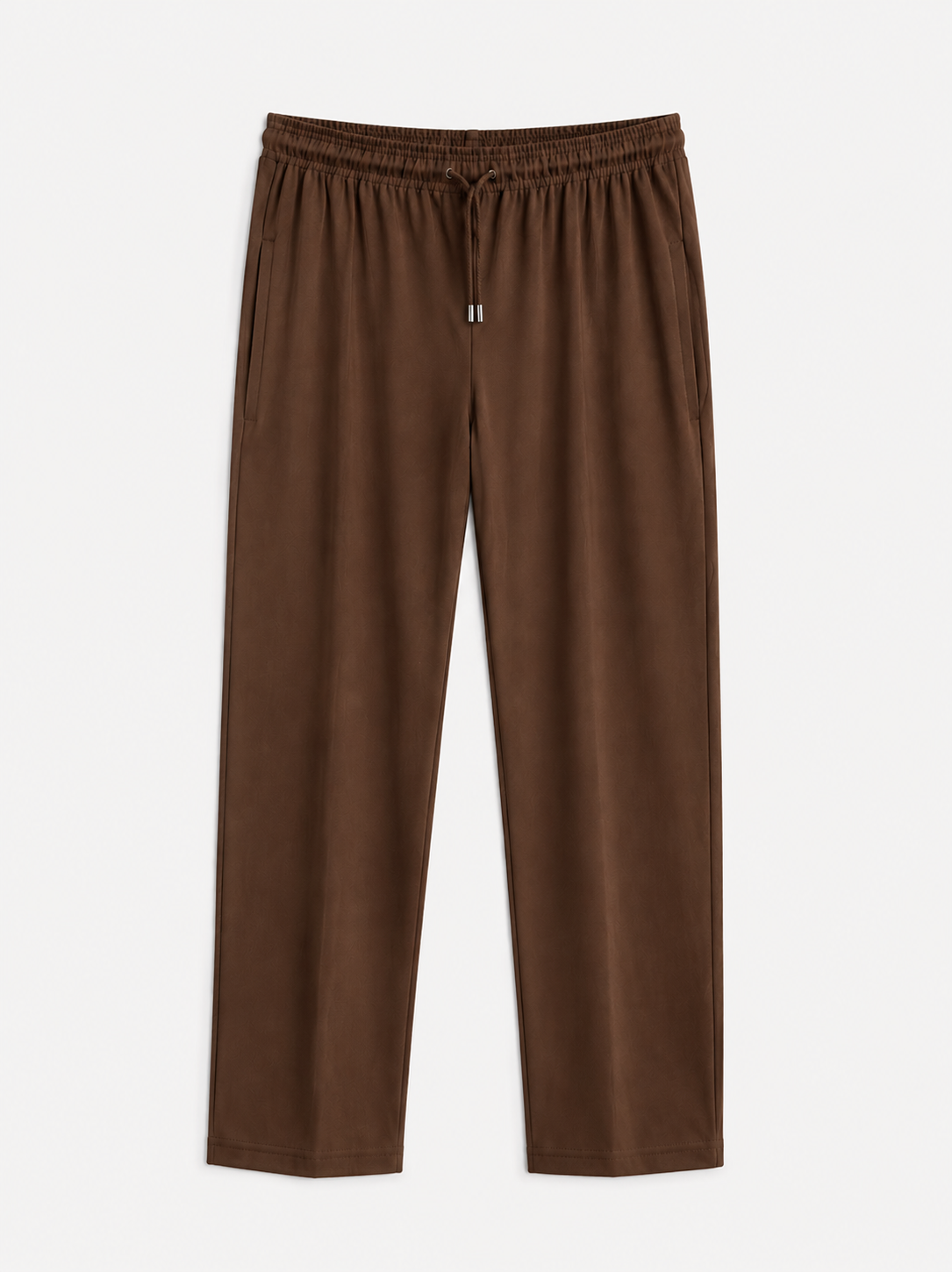 AM SIGNATURE PREMIUM RELAXED-FIT JOGGER PANTS - BROWN