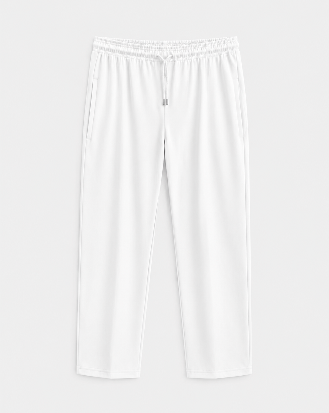 AM SIGNATURE PREMIUM RELAXED-FIT JOGGER PANTS - WHITE