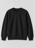 Basic Crew Neck Sweatshirt - Black