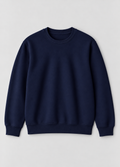 Basic Crew Neck Sweatshirt - Navy